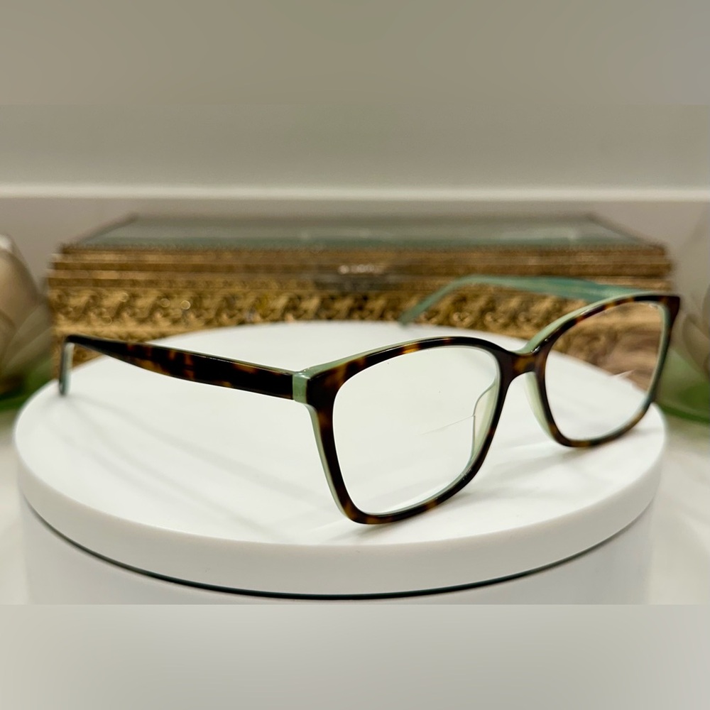 Legre - Jade/Sage Green & Tortoiseshell Rx Eyeglass Frames - EUC - LE293